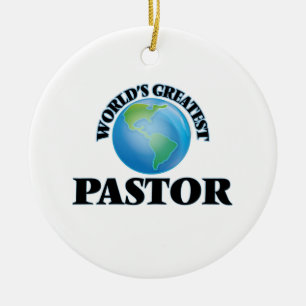 Ornamento De Cerâmica O grande pastor do mundo