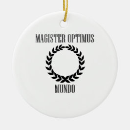 Ornamento De Cerâmica O grande professor do mundo (homem)