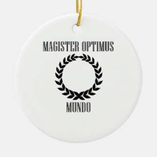 Ornamento De Cerâmica O grande professor do mundo (homem)