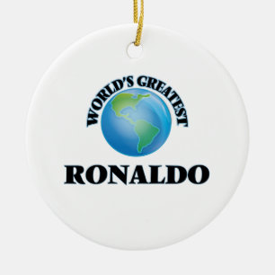 Ornamento De Cerâmica O grande Ronaldo do mundo