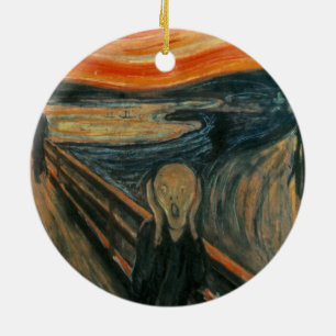 Ornamento De Cerâmica O gritar de Edvard Munch, pintor simbolista