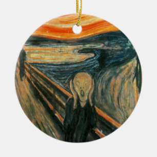 Ornamento De Cerâmica O Gritar Edward Munch Gritando