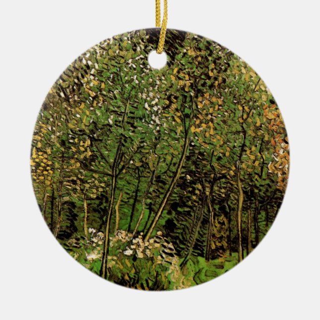 Ornamento De Cerâmica O Grove de Vincent van Gogh (Frente)