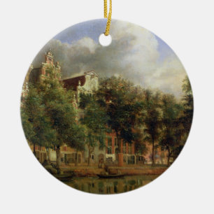 Ornamento De Cerâmica O Herengracht, Amsterdão (óleo no painel)