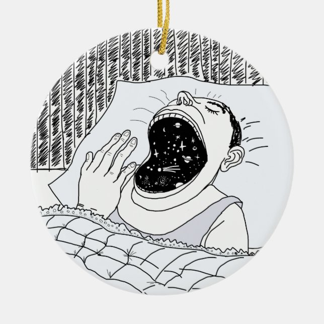 ORNAMENTO DE CERÂMICA O HOMEM E O COSMOS (Frente)