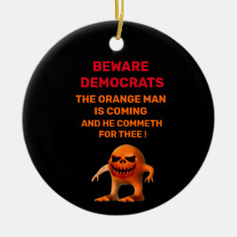 ORNAMENTO DE CERÂMICA O HOMEM LARANJA