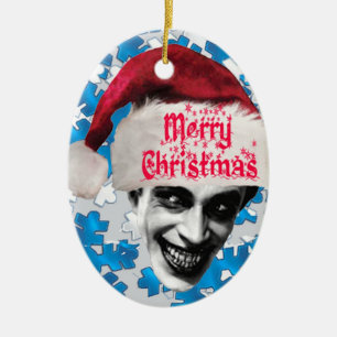 Ornamento De Cerâmica O homem que ri do Natal