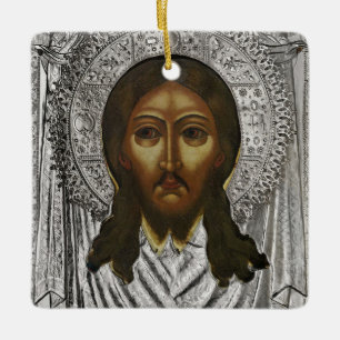 Ornamento De Cerâmica O Ícone Cristão Ortodoxo Mandylion