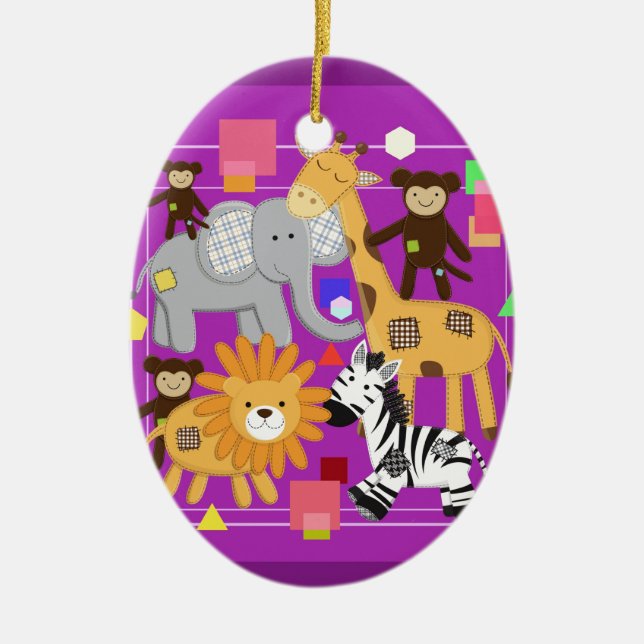 Ornamento De Cerâmica O jardim zoológico (Frente)