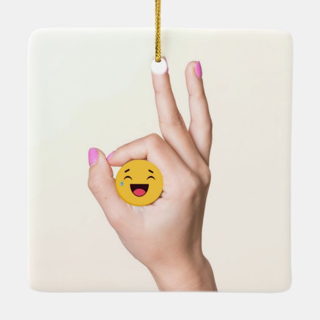 Ornamento De Cerâmica O Jogo Do Círculo Está Bem. (Verso)