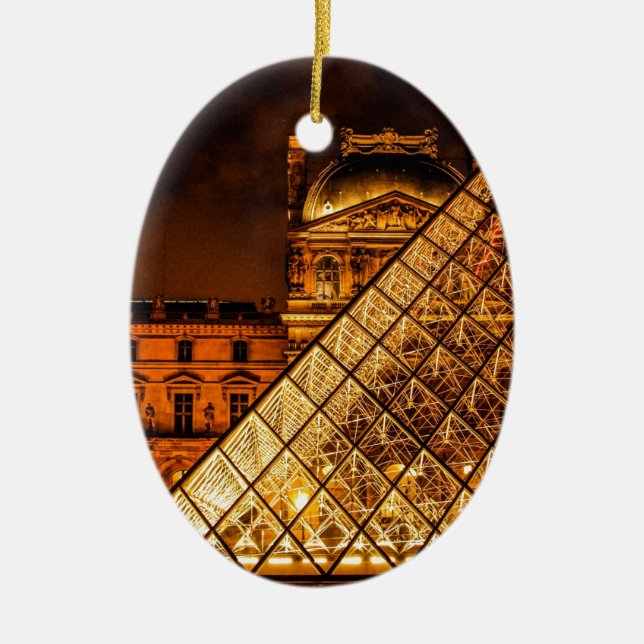 Ornamento De Cerâmica O Louvre (Frente)