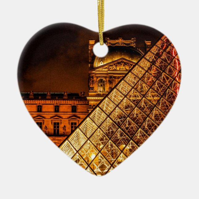 Ornamento De Cerâmica O Louvre (Frente)