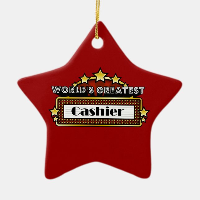 Ornamento De Cerâmica O maior caixa do mundo (Frente)