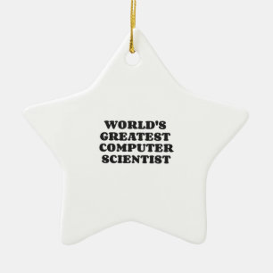 ORNAMENTO DE CERÂMICA O MAIOR CIENTISTA DE COMPUTADORES DO MUNDO