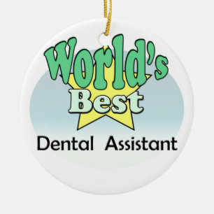 Ornamento De Cerâmica O melhor dental Assistant do mundo