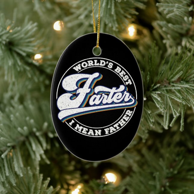 Ornamento De Cerâmica O melhor do mundo, quero dizer, o padre Sayings (Árvore)