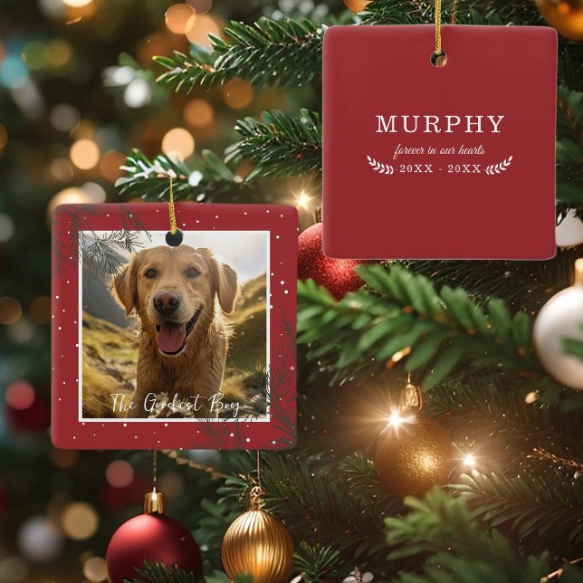 Ornamento De Cerâmica O Menino Mais Goodecente | Memorial do Pet (Criador carregado)