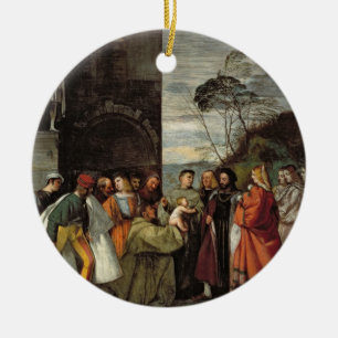 Ornamento De Cerâmica O milagre do discurso da criança recém-nascida,