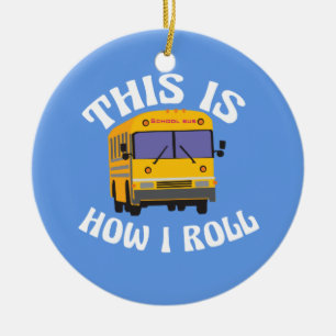 Ornamento De Cerâmica O motorista de auto escolar engraçado isto é com