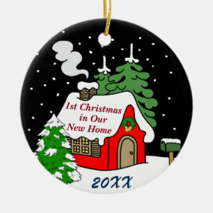 Ornamento De Cerâmica ø Natal na casa nova