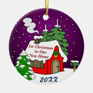 Ornamento De Cerâmica ø Natal na casa nova