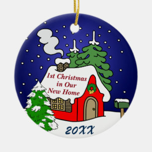 Ornamento De Cerâmica ø Natal na casa nova