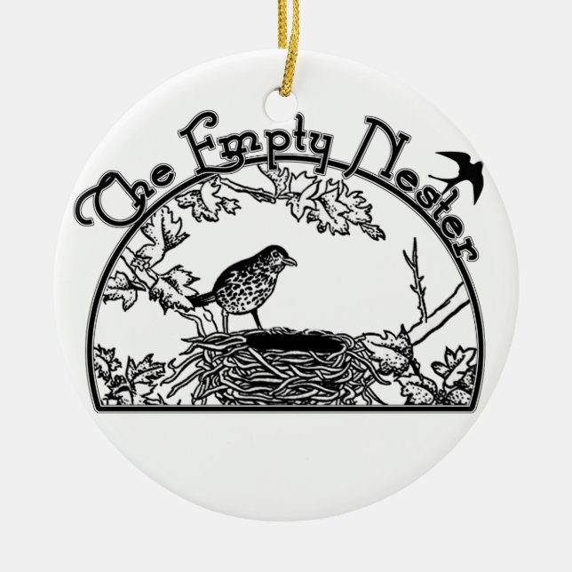 Ornamento De Cerâmica O Nester vazio (Frente)