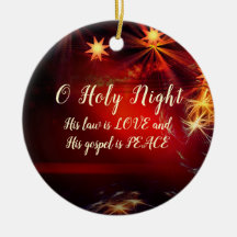 Ó Noite Santa, seu evangelho é PEACE, Natal Carol