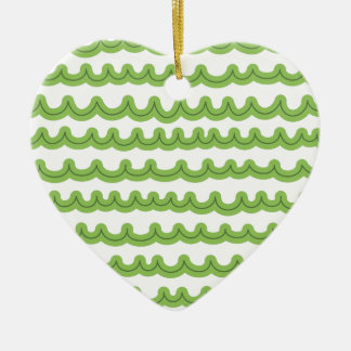 Ornamento De Cerâmica O oceano Whimsso Onda Verde