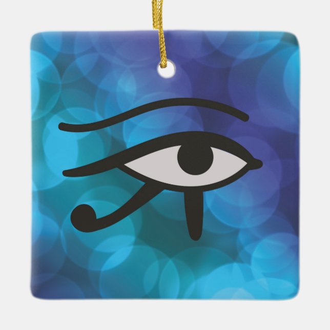 Ornamento De Cerâmica O Olho dos Huros. (Frente)
