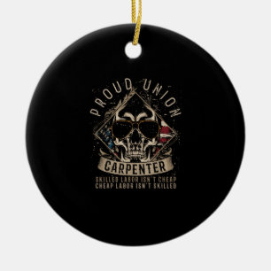 Ornamento De Cerâmica O Orgulho da União de Carpinteiro Matado não é bar