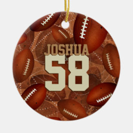 Ornamento De Cerâmica O padrão desportivo do futebol, o nome dele é Jers