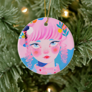 Ornamento De Cerâmica O Palhaço De Circo