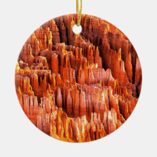 Ornamento De Cerâmica O parque Hoodoos a garganta Utá de Bryce das