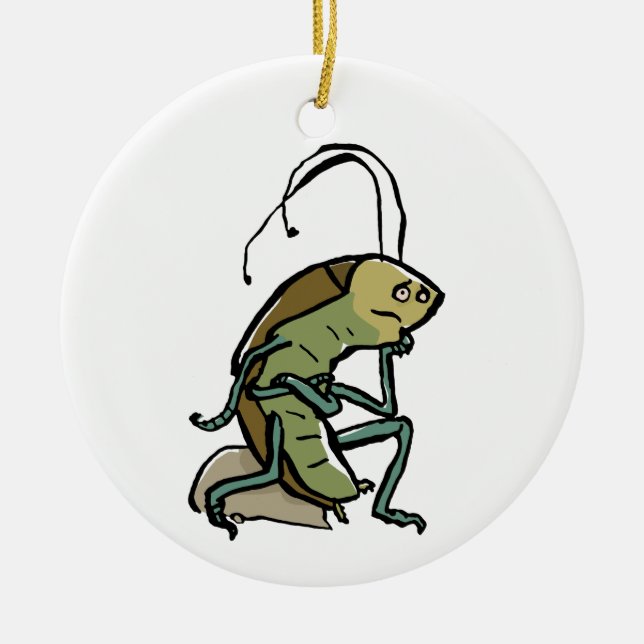 Ornamento De Cerâmica o pensador (Frente)