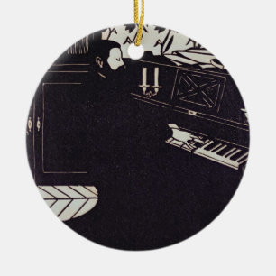 Ornamento De Cerâmica O piano, 1914 (woodcut)