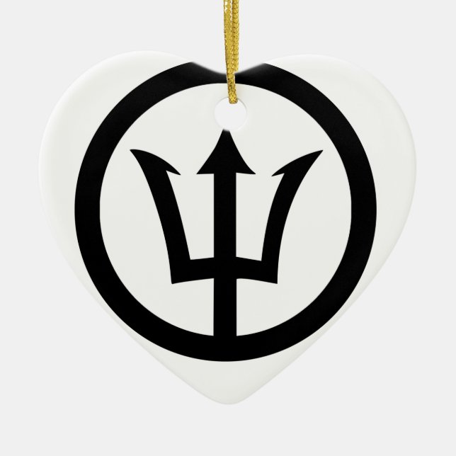 Ornamento De Cerâmica O .png do camiseta de Poseidon (Frente)