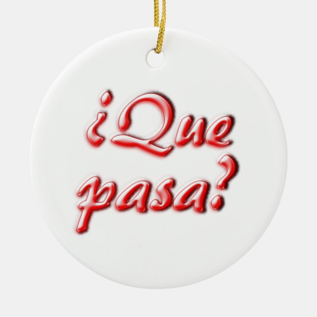 Ornamento De Cerâmica O que está acima (Frente)