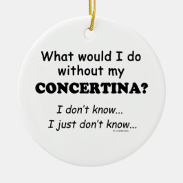 Ornamento De Cerâmica O que eu faria, Concertina