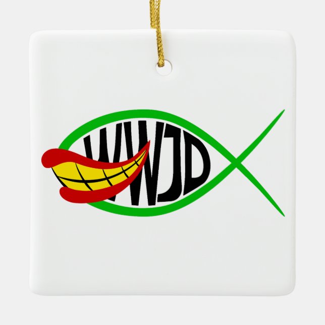 Ornamento De Cerâmica O Que O Joker Faria? (Frente)