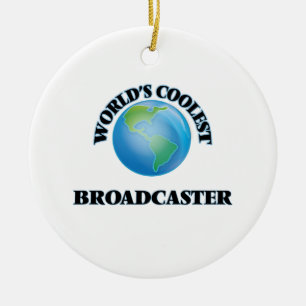 Ornamento De Cerâmica O radiodifusor o mais fresco do mundo