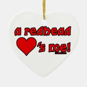 Ornamento De Cerâmica O Redhead ama-me