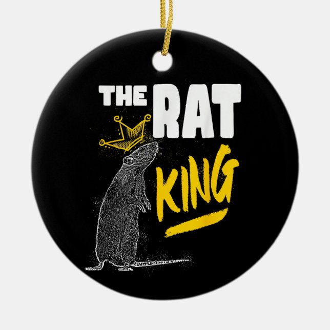 Ornamento De Cerâmica O Rei Rato Dança do Ballet Quebra-Nozes Animal Rat (Frente)
