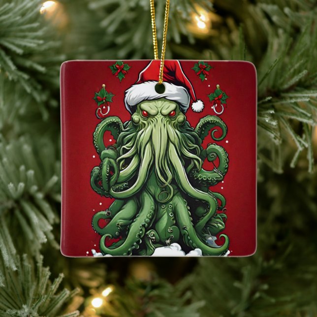 Ornamento De Cerâmica O reinado de Yuletide de Cthulhu: Um Natal terríve (Árvore)