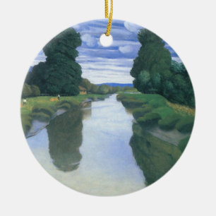Ornamento De Cerâmica O Rio em Berville por Felix Vallotton, Arte Fino