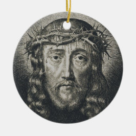 Ornamento De Cerâmica O rosto sagrado cheio de espinhos