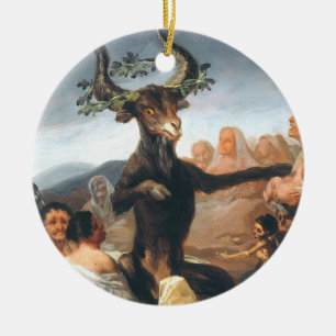 Ornamento De Cerâmica O Sabá Das Bruxas Francisco Goya
