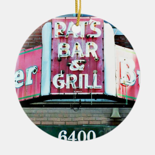 Ornamento De Cerâmica O Santo Louis, Rua Louis, de Pat (Frente)