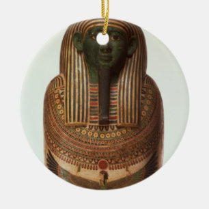 Ornamento De Cerâmica O sarcófago de Psamtik mim (664-610 BC) tarde por