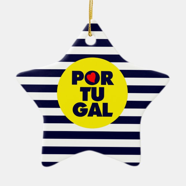 Ornamento De Cerâmica O sol português (Frente)